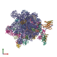 PDB entry 5nco coloured by chain, front view.