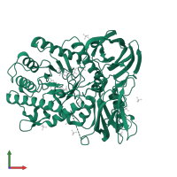 Glyosyl hydrolase in PDB entry 5ndx, assembly 1, front view.