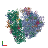 PDB entry 5ngm coloured by chain, front view.