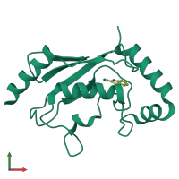 PDB entry 5ngz coloured by chain, front view.