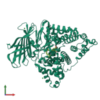 PDB entry 5ni2 coloured by chain, front view.