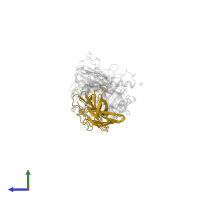 HUman T-cell receptor Alpha chain in PDB entry 5nmf, assembly 2, side view.