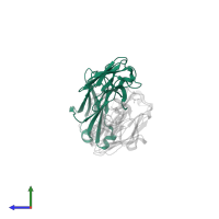 Fab light chain in PDB entry 5nmv, assembly 1, side view.