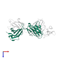 Fab light chain in PDB entry 5nmv, assembly 1, top view.