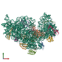 PDB entry 5no3 coloured by chain, front view.