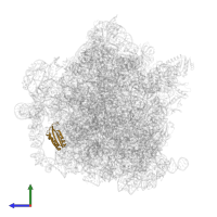 30S ribosomal protein S6 in PDB entry 5o61, assembly 1, side view.