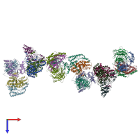 PDB entry 5o7x coloured by chain, top view.