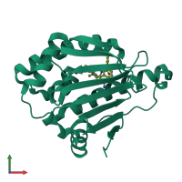 PDB entry 5od7 coloured by chain, front view.