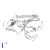 ZINC ION in PDB entry 5oh3, assembly 1, top view.