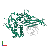 Ubiquitin carboxyl-terminal hydrolase 30 in PDB entry 5ohn, assembly 1, front view.