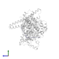 Negative elongation factor E in PDB entry 5oob, assembly 1, side view.