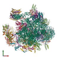 PDB entry 5oom coloured by chain, front view.