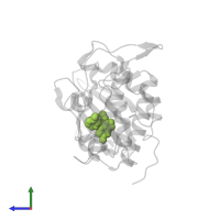 6-azanyl-4-(3-methylphenyl)-1~{H}-pyrrolo[2,3-b]pyridine-3-carbonitrile in PDB entry 5opu, assembly 1, side view.