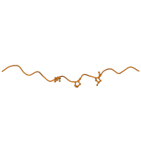 The deposited structure of PDB entry 5ou9 contains 3 copies of Pfam domain PF01391 (Collagen triple helix repeat (20 copies)) in Collagen alpha-1(I) chain. Showing 1 copy in chain C.