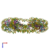 PDB entry 5oy7 coloured by chain, top view.