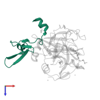 Factor VII light chain in PDB entry 5pag, assembly 1, top view.