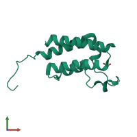 PDB entry 5pci coloured by chain, front view.