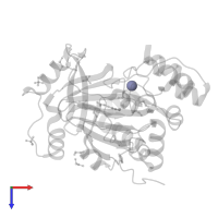 ZINC ION in PDB entry 5pik, assembly 1, top view.