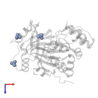 SULFATE ION in PDB entry 5piq, assembly 1, top view.