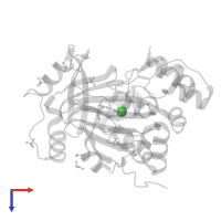 NICKEL (II) ION in PDB entry 5pm5, assembly 1, top view.