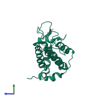 Nuclear autoantigen Sp-100 in PDB entry 5pyk, assembly 1, side view.