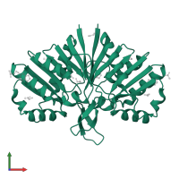 Protein FAM83B in PDB entry 5qhj, assembly 1, front view.