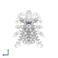ZINC ION in PDB entry 5qqa, assembly 1, side view.