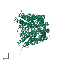 5-aminolevulinate synthase, erythroid-specific, mitochondrial in PDB entry 5qr0, assembly 1, side view.