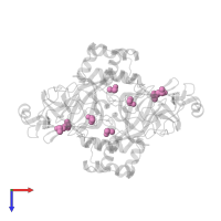 DIMETHYL SULFOXIDE in PDB entry 5r81, assembly 1, top view.