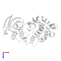 MAGNESIUM ION in PDB entry 5r92, assembly 1, top view.