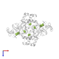 DIMETHYL SULFOXIDE in PDB entry 5rep, assembly 1, top view.