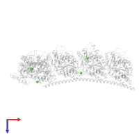 CALCIUM ION in PDB entry 5s5b, assembly 1, top view.