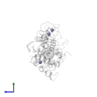 ZINC ION in PDB entry 5sm8, assembly 1, side view.