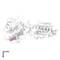 2,4-dimethyl-6-(piperazin-1-yl)pyrimidine in PDB entry 5smd, assembly 1, top view.