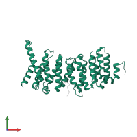 Serine/threonine-protein phosphatase 2A 56 kDa regulatory subunit gamma isoform in PDB entry 5swf, assembly 1, front view.