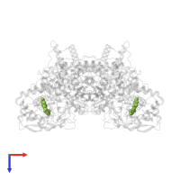 PROTOPORPHYRIN IX CONTAINING FE in PDB entry 5sx0, assembly 1, top view.