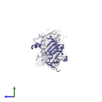 Epidermal growth factor receptor in PDB entry 5sx5, assembly 1, side view.