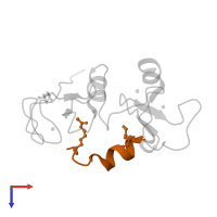 Histone H3.1 in PDB entry 5szc, assembly 1, top view.