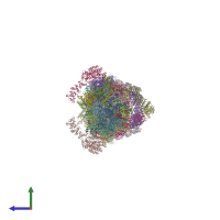 PDB entry 5t0c coloured by chain, side view.