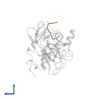 Histone H3.1 in PDB entry 5t0k, assembly 1, side view.