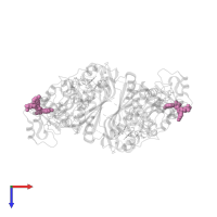 NADPH DIHYDRO-NICOTINAMIDE-ADENINE-DINUCLEOTIDE PHOSPHATE in PDB entry 5t0l, assembly 1, top view.