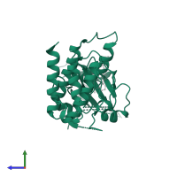 Tyrosine-protein kinase Mer in PDB entry 5td2, assembly 1, side view.