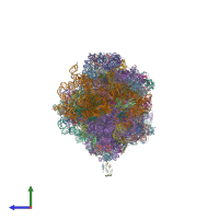 PDB entry 5tga coloured by chain, side view.