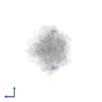 Large ribosomal subunit protein eL20A in PDB entry 5tgm, assembly 1, side view.