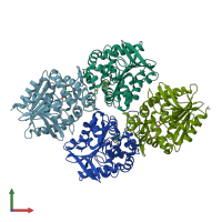 PDB entry 5tng coloured by chain, front view.