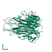 Tumor necrosis factor, soluble form in PDB entry 5tsw, assembly 1, front view.