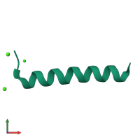 PDB entry 5ttc coloured by chain, front view.