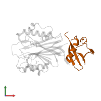 Small ubiquitin-related modifier 2 in PDB entry 5tvq, assembly 1, front view.