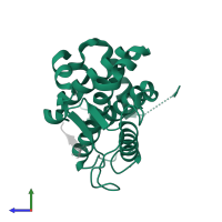 MOB kinase activator 1A in PDB entry 5twg, assembly 1, side view.