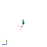 PDB entry 5txd coloured by chain, side view.